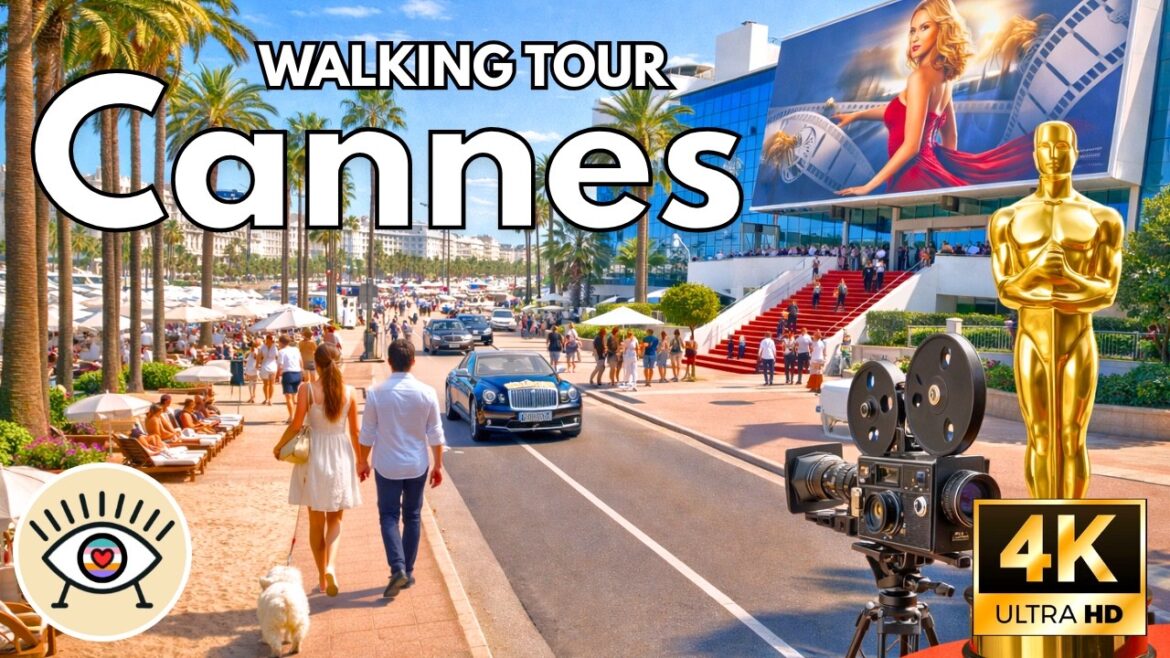 CANNES, Francia WALKING TOUR | Vive la ciudad como una estrella de cine 🎬⭐