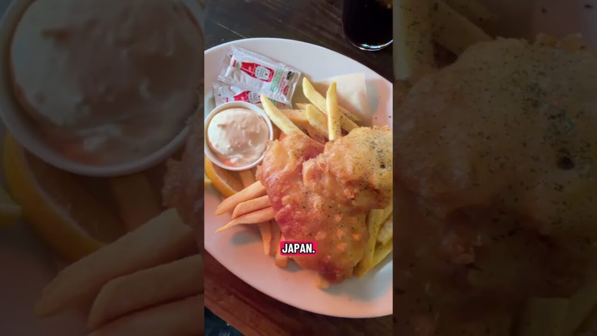Are these the best fish and chips in Fukuoka? #travelshorts #travel #explorenow #food