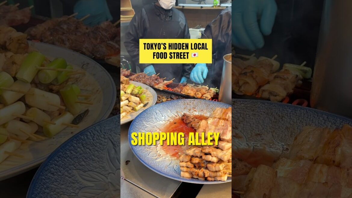 Tokyo's hidden local food street🇯🇵 #japantravel #japantrip #tourguideinjapan