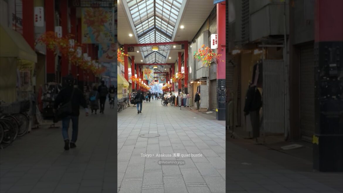 Exploring Asakusa, Tokyo Shopping Streets | Japan Walking Tour 🇯🇵 #travelshorts #japan #explore