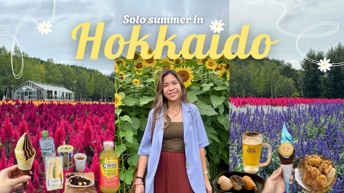 • Solo summer in Hokkaido: Biei Furano flower farms | Shisikai no Oka | Farm Tomita | PART 3 •