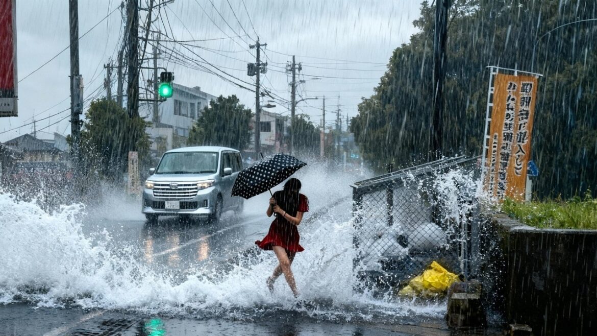Shocking Footage: Kagoshima Hit by Extreme Rain!