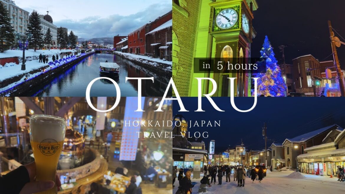 Otaru Winter City Walk｜5 Hours in Otaru, Hokkaido｜Japan Travel Vlog｜冬の小樽を5時間街歩き｜4K｜drone