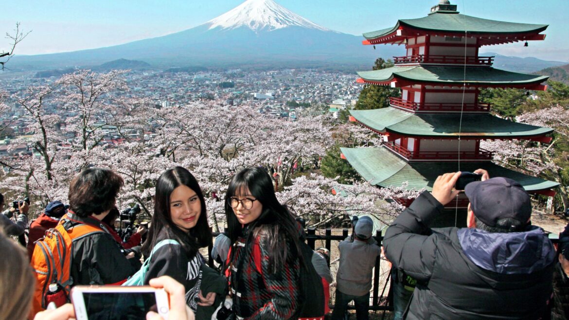 Japanese city cancels famous cherry blossom festival for FIRST time in crackdown on tourists Japanese city cancels famous cherry blossom festival for FIRST time in crackdown on tourists