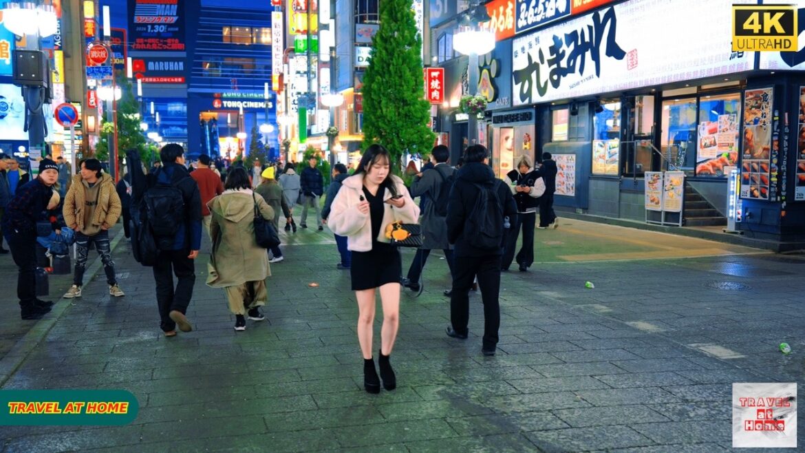 4K HDR Japan travel 2026 | Walk in Shinjuku（新宿）Tokyo Japan | Relaxing Natural City ambience