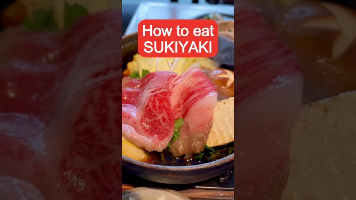 Do you know how to eat SUKIYAKI?  #vlogjapan #japantravel #japanesefood