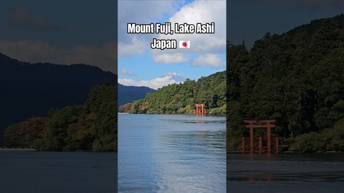 Mount Fuji #mount #fuji #mtfuji #lake #ashi #hakone #japan #nature #stunning #beautiful #view #viral
