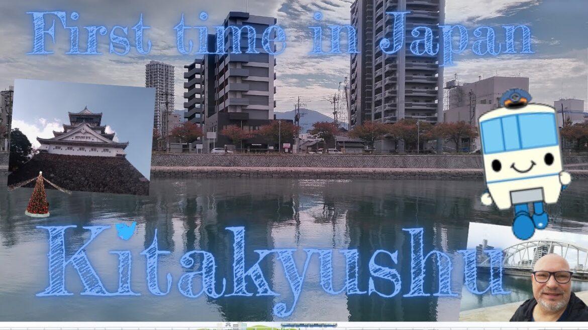 Walking in Kitakyushu,  Murasaki River, Bridge of Sun, and Monotail