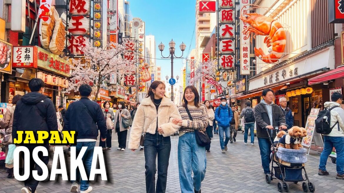 Osaka Walking Tour 4K | Japan City Walk & Street Life