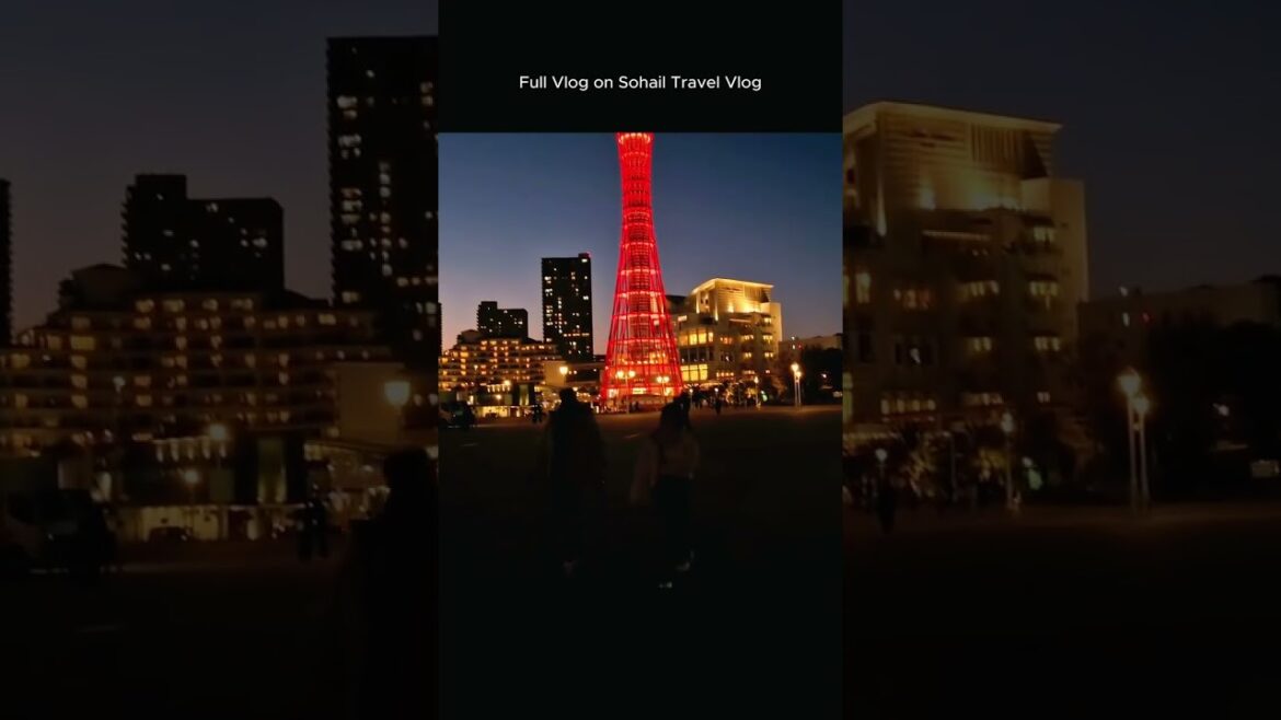 Kobe Port Tower at Night 🌃 | Japan Shorts 