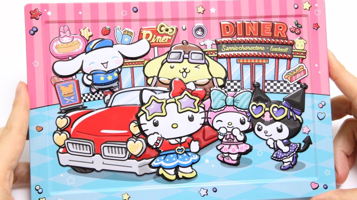 🍫Sanrio Characters Convertible Car Chocolate Tin with Magic Spin Mug 🍫Sanrio Characters Convertible Car Chocolate Tin with Magic Spin Mug