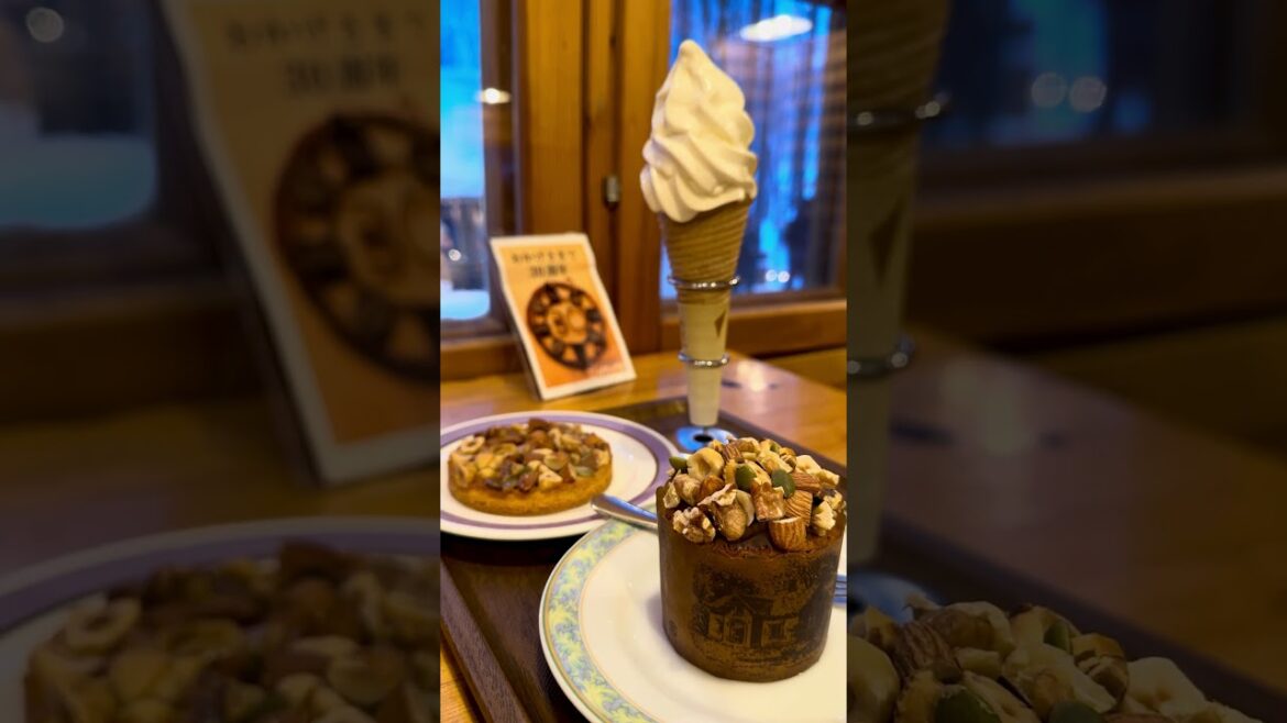 Hokkaido  Ice Cream during Winter? Why not🥳 #shorts #hokkaido #winter #travel #snow