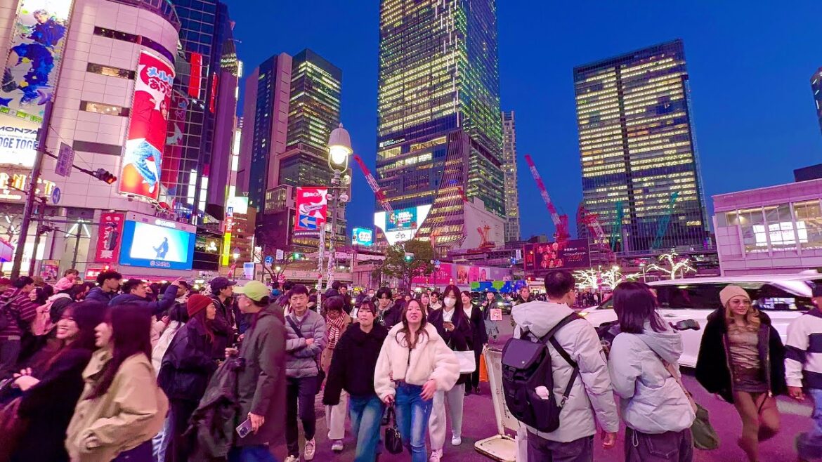 [4K] Foreigners Crowded Shibuya Walking Tour. Tokyo, Japan.