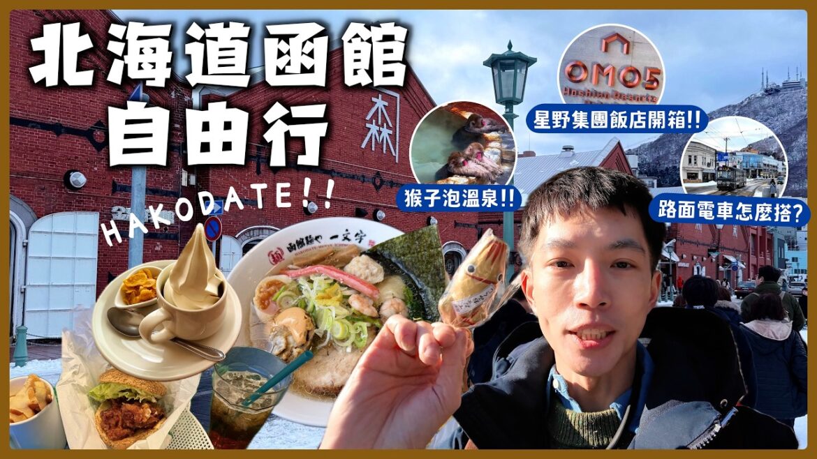 【第一次函館自由行✨】札幌到函館交通、必吃美食、金森紅磚倉庫、星野集團OMO5函館房間開箱HAKODATE VLOG!
