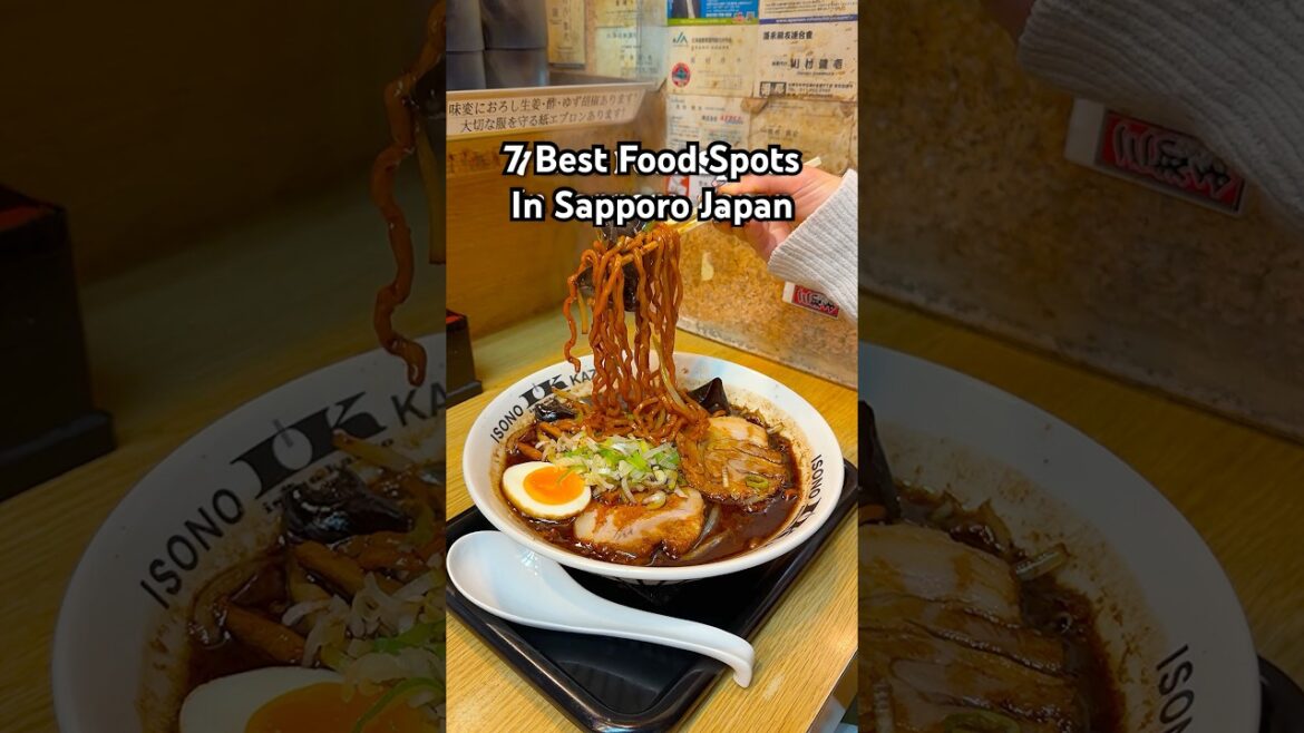 7 best places to eat in Sapporo Japan! 🇯🇵 #sapporo #sapporotravel #japanfood #japanfoodie