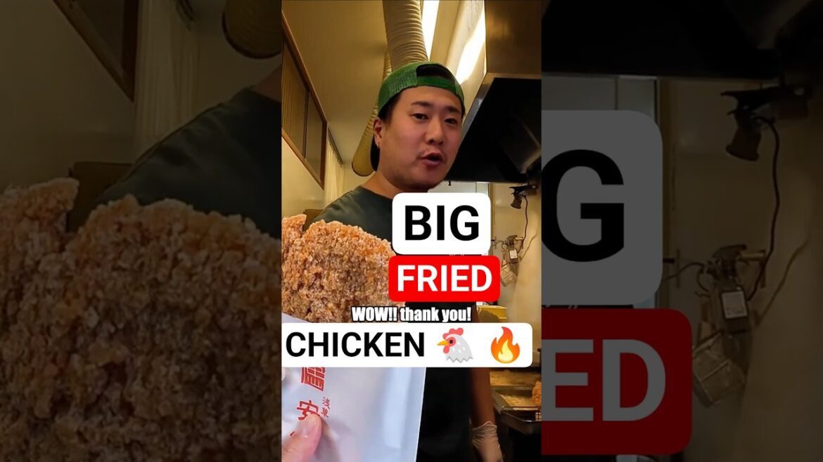 $4 Trying Viral Taiwan Fried Chicken 🍗 🔥 #streetfood #foodlover #food #travel #japanfood