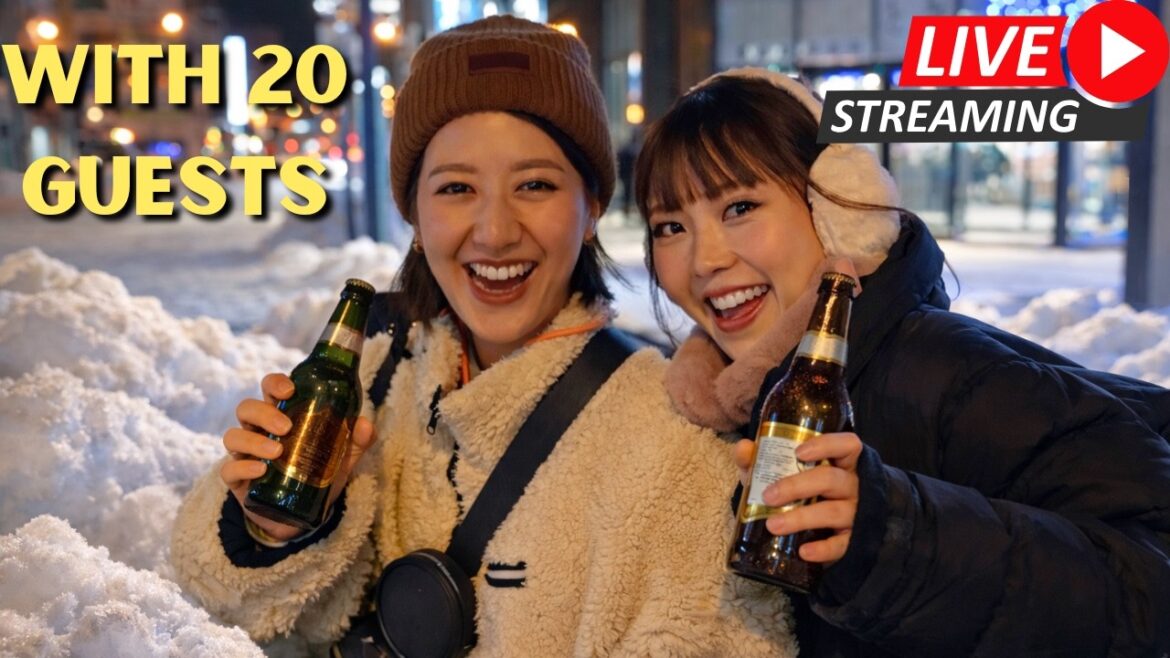 Japan’s Coldest Place — Bar Hopping with 20 Guests , LIVE 🔴