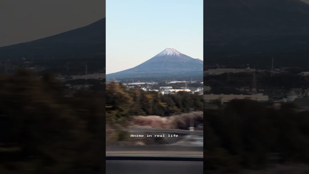 Anime in real life #shinkansen #mtfuji #shizuoka