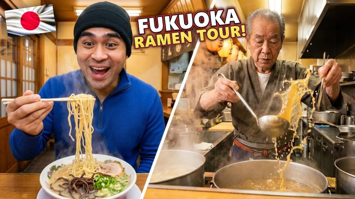 BEST Japanese Ramen Tour! 4 Must Try Ramen Shops in Fukuoka!