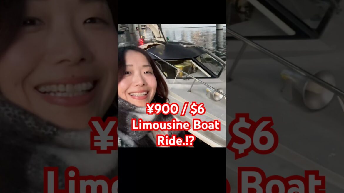 Tokyo’s Hidden ¥900 Limousine Boat Ride!?#tokyohiddengems