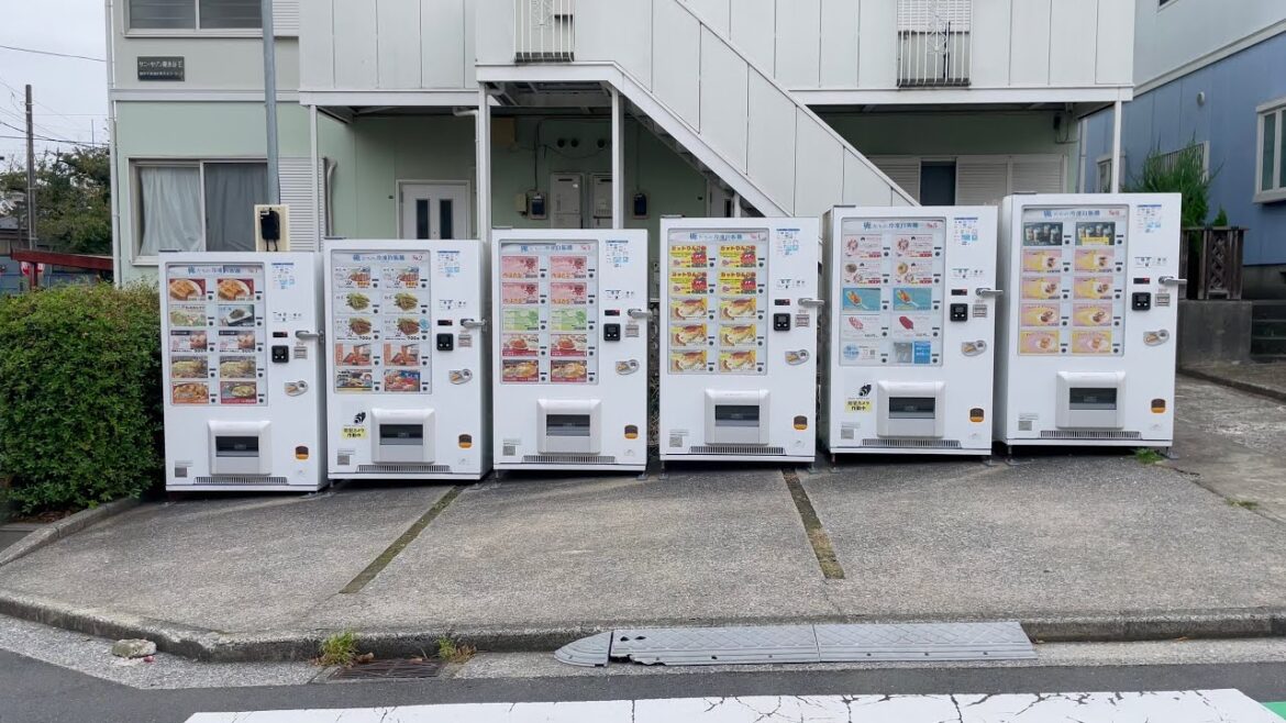 Most Unique Sloping Frozen Food Vending Machine Spot in Japan