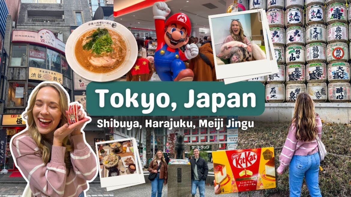 Our First Time in TOKYO 🇯🇵 Shibuya Scramble, Meiji Jingu, Nintendo Store, Pig Cafe & More!