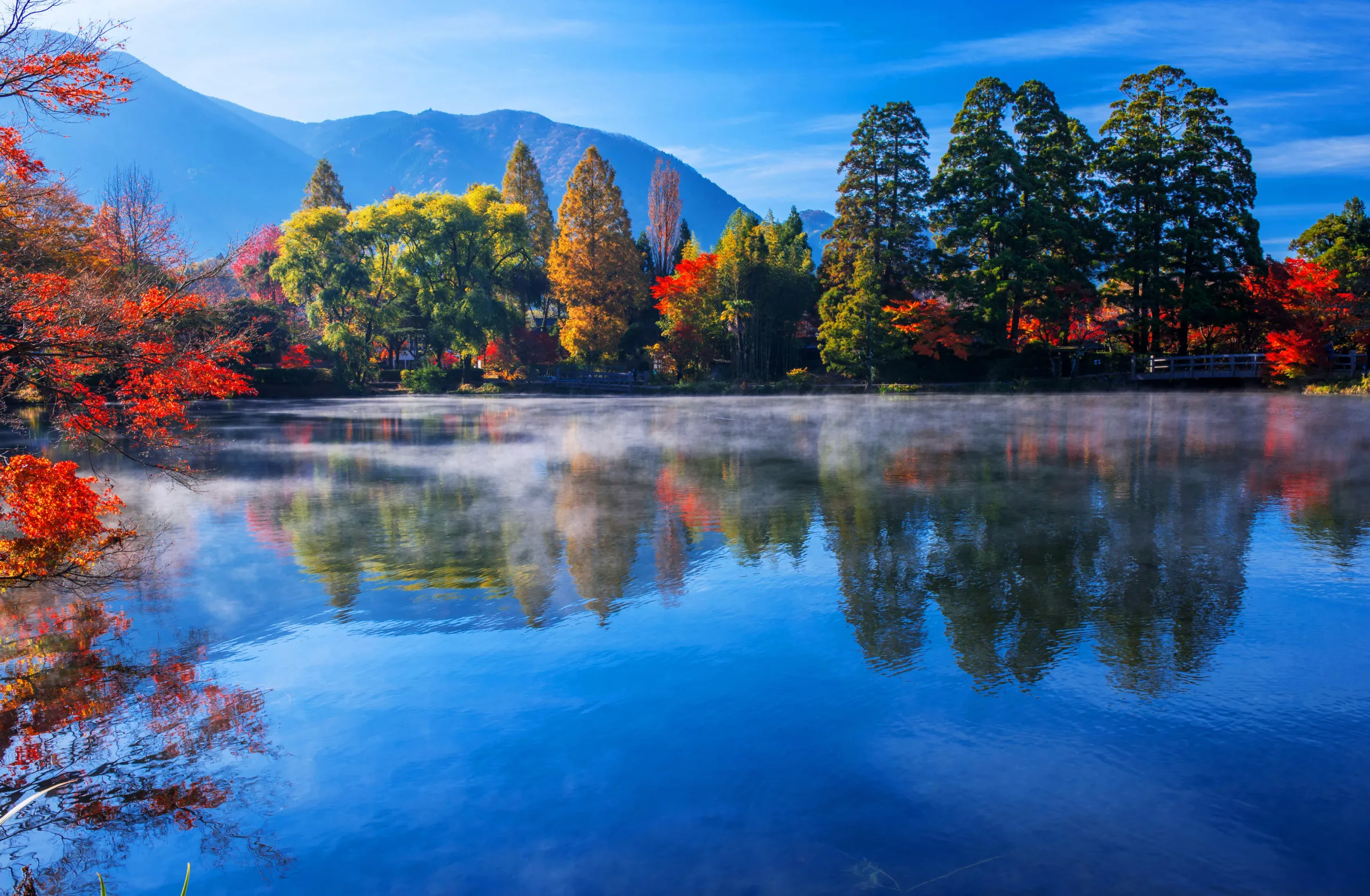 Kinrin Lake in Yufuin Onsen, Oita prefecture — one of the most beautiful places to visit in Japan