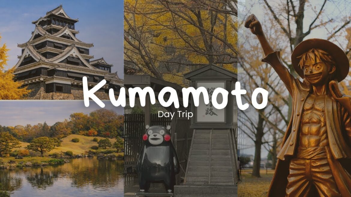 Kumamoto Day Trip | Castle Views, Gardens, Kumamon & Luffy