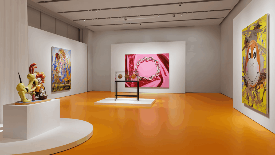 Jeff Koons’ works from the Louis Vuitton collection are on view in ‘Paintings and Banality’ at Osaka