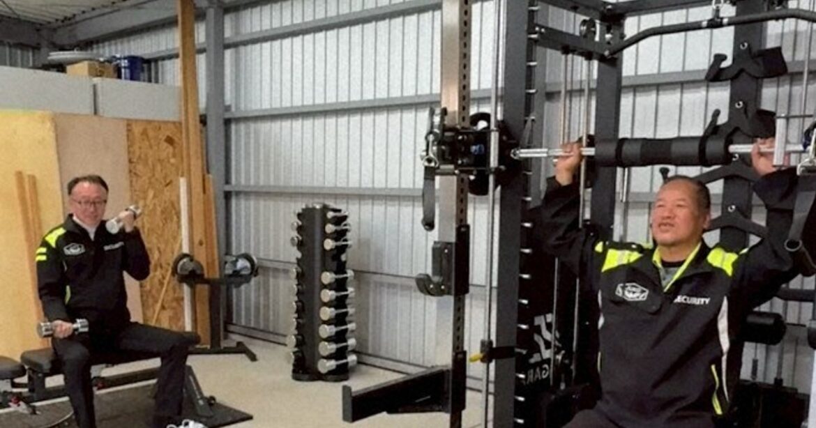 Kyoto Pref. security firm converts storage facility into gym to pump up recruitment