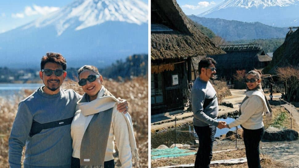 Madhuri Dixit–Dr. Nene’s Japan diaries: Stunning Mount Fuji views to adorable fur baby moments | People News Madhuri Dixit–Dr. Nene’s Japan diaries: Stunning Mount Fuji views to adorable fur baby moments | People News
