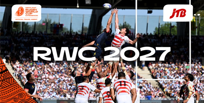 JTB acquires an exclusive right to sell tours with ‘Rugby World Cup 2027’ tickets as only an official agent in Japan JTB acquires an exclusive right to sell tours with ‘Rugby World Cup 2027’ tickets as only an official agent in Japan