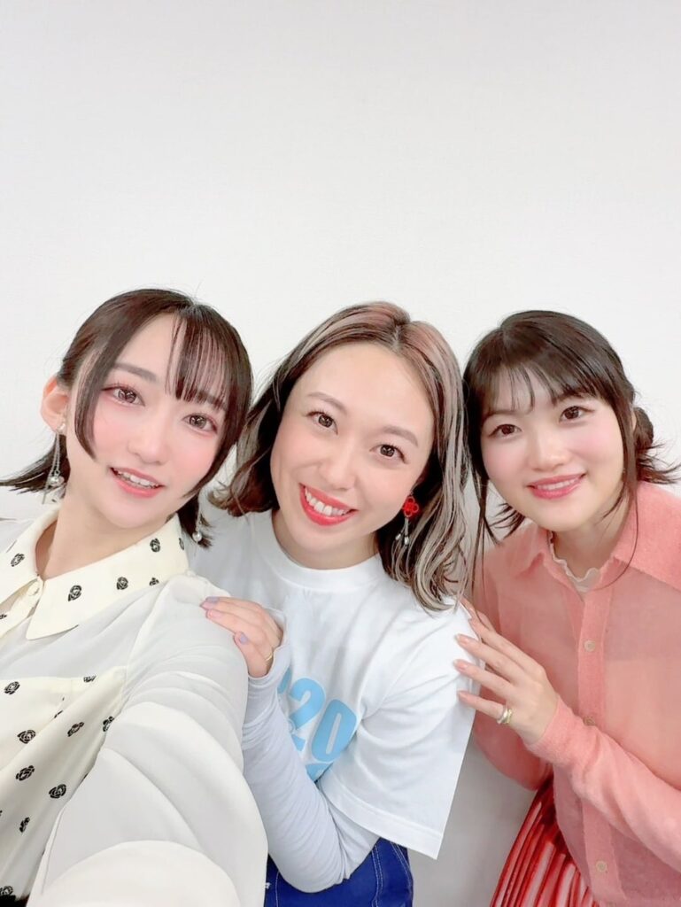 Yuuki Aoi, Kotobuki Minako, and Hayami Saori from the Laugh Rough Event