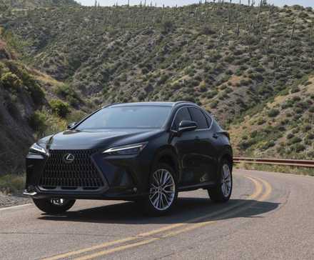 Front 3/4 shot of a 2026 Lexus NX