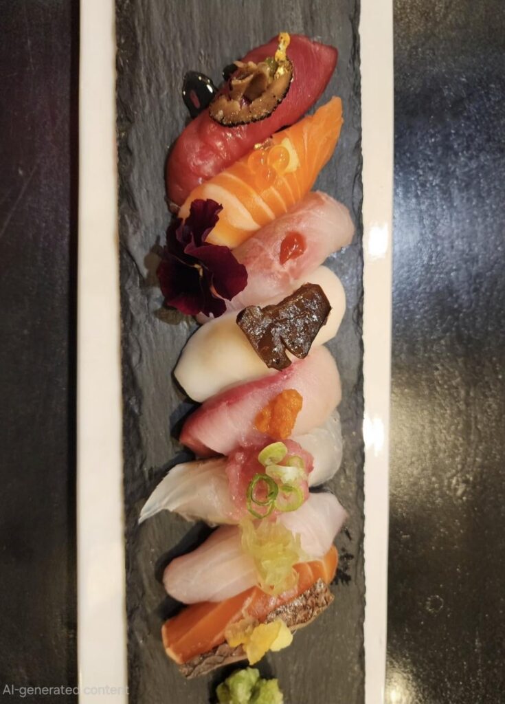 Sushi presentation perfection!