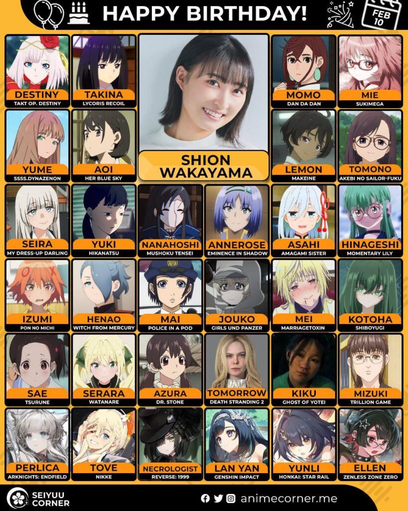 Happy 28th birthday to Wakayama Shion!