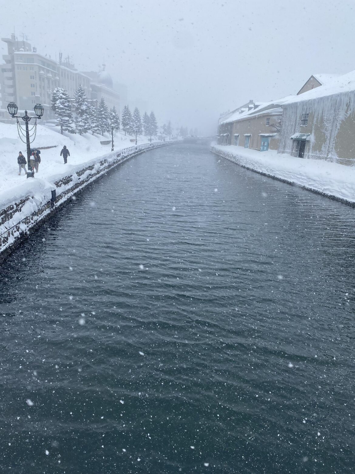 Otaru canal in the winter