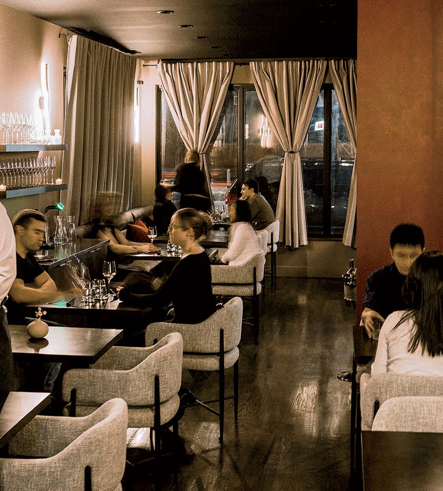 Diners in the dining area at Atsumeru