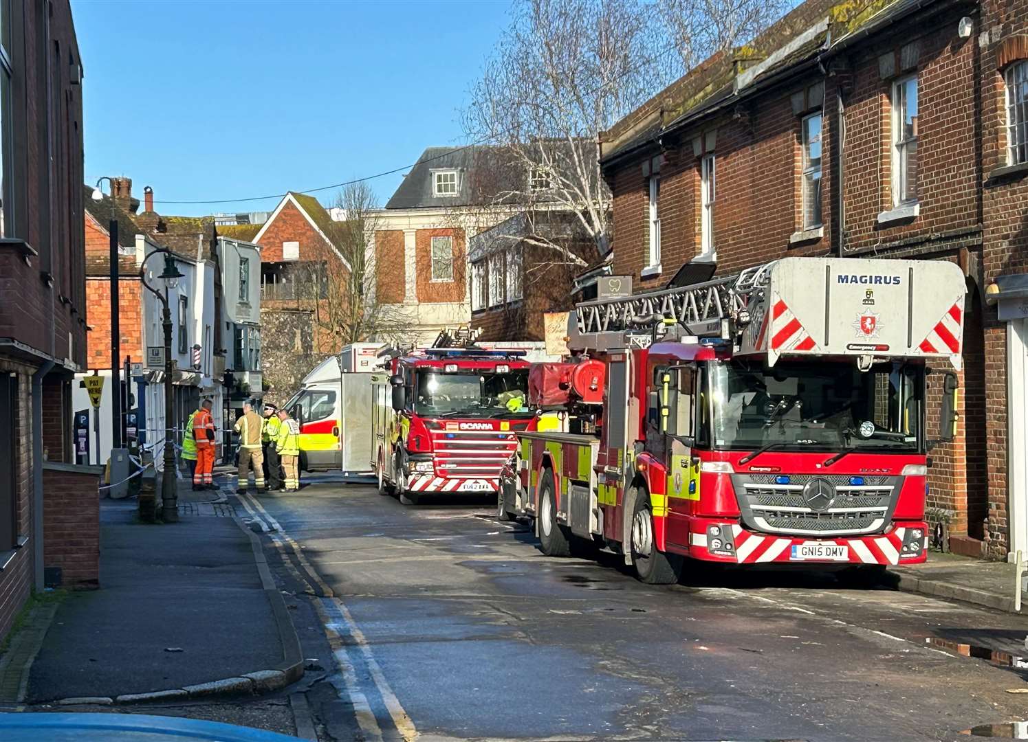 Fire crews are investigating the cause of the blaze
