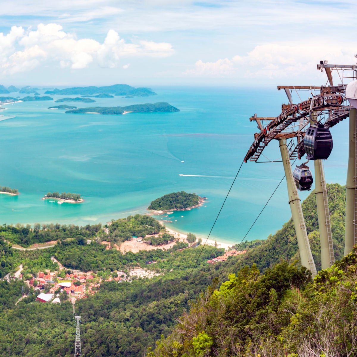 Cable cars in Langkawi, Malaysia