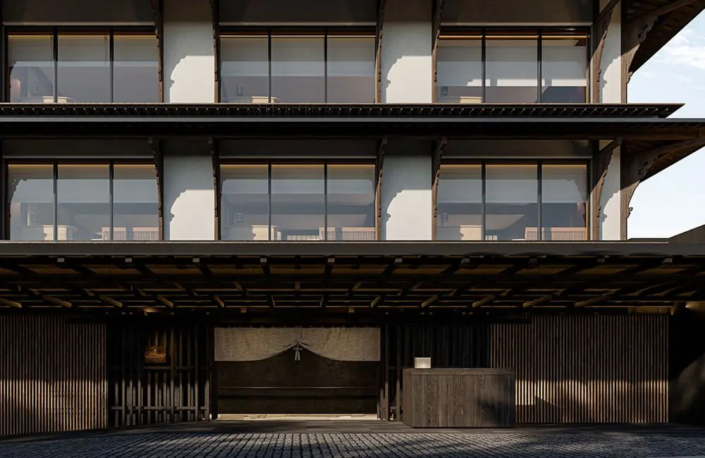 Capella Kyoto hotel entrance 