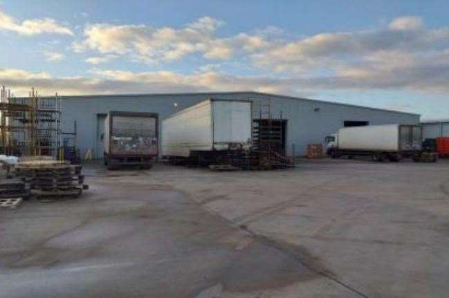 View of the existing Kyoto Futons warehouse, in Hards Lane, Frognall, near Deeping St James. Photo: DT Architects