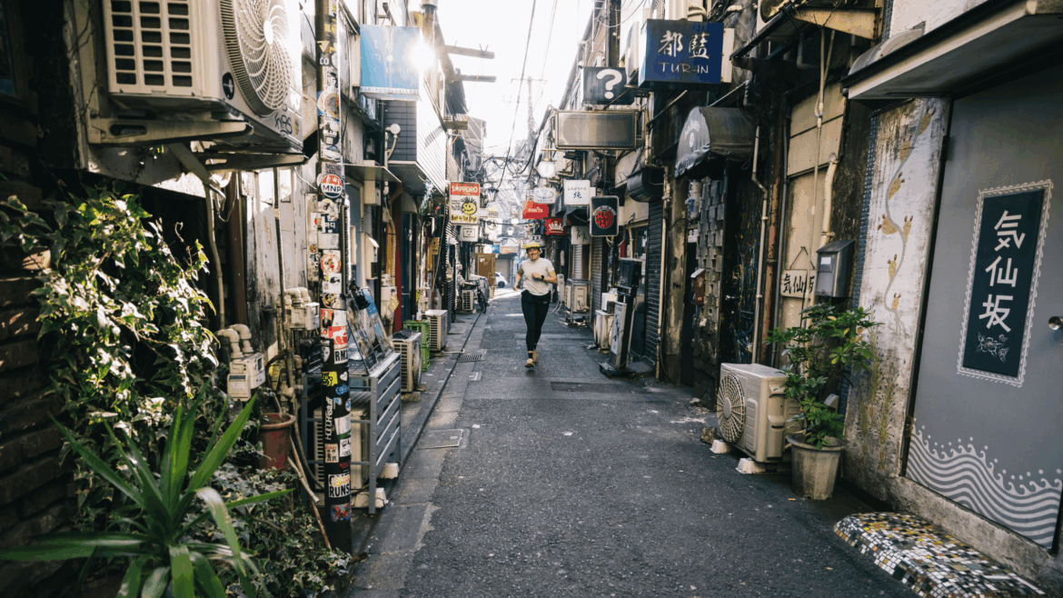 Running in Tokyo