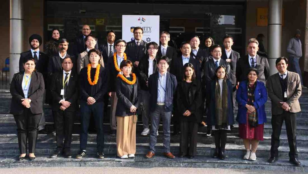 Japanese Cos. from Ibaraki Prefecture visit Amity University to Source Talent 