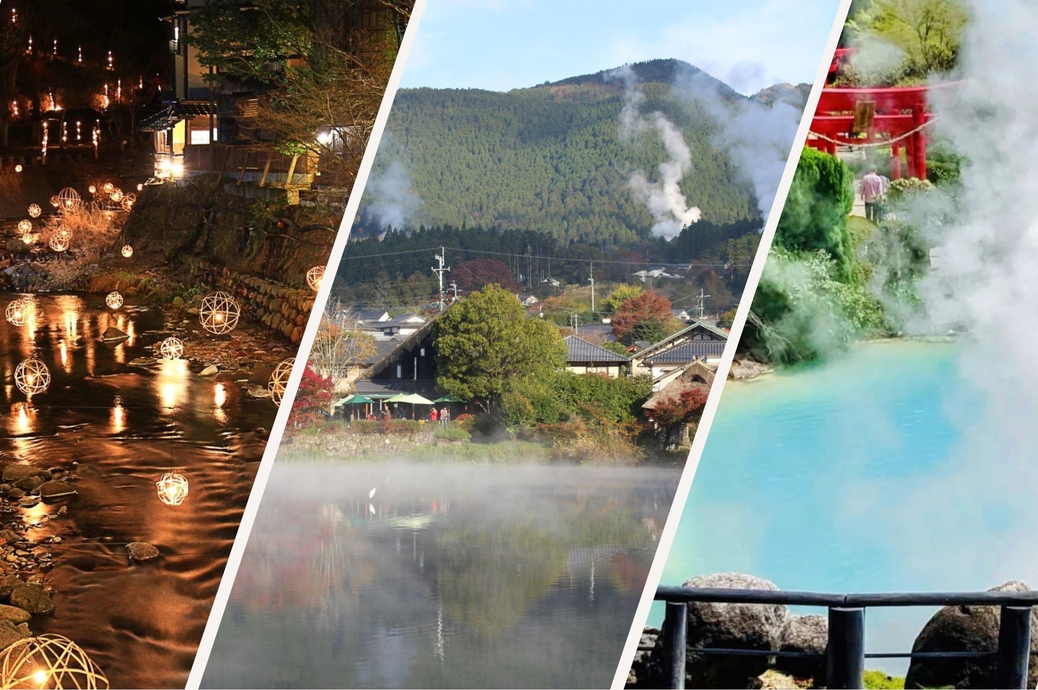 Kurokawa Onsen, Yufuin Onsen and Beppu Onsen