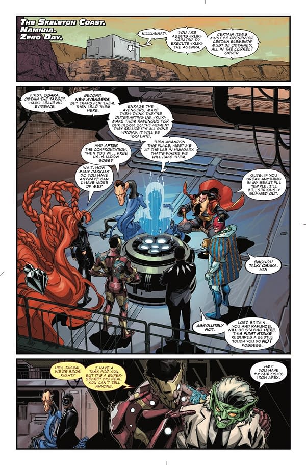 Interior preview page from NEW AVENGERS #9 STEPHEN SEGOVIA COVER