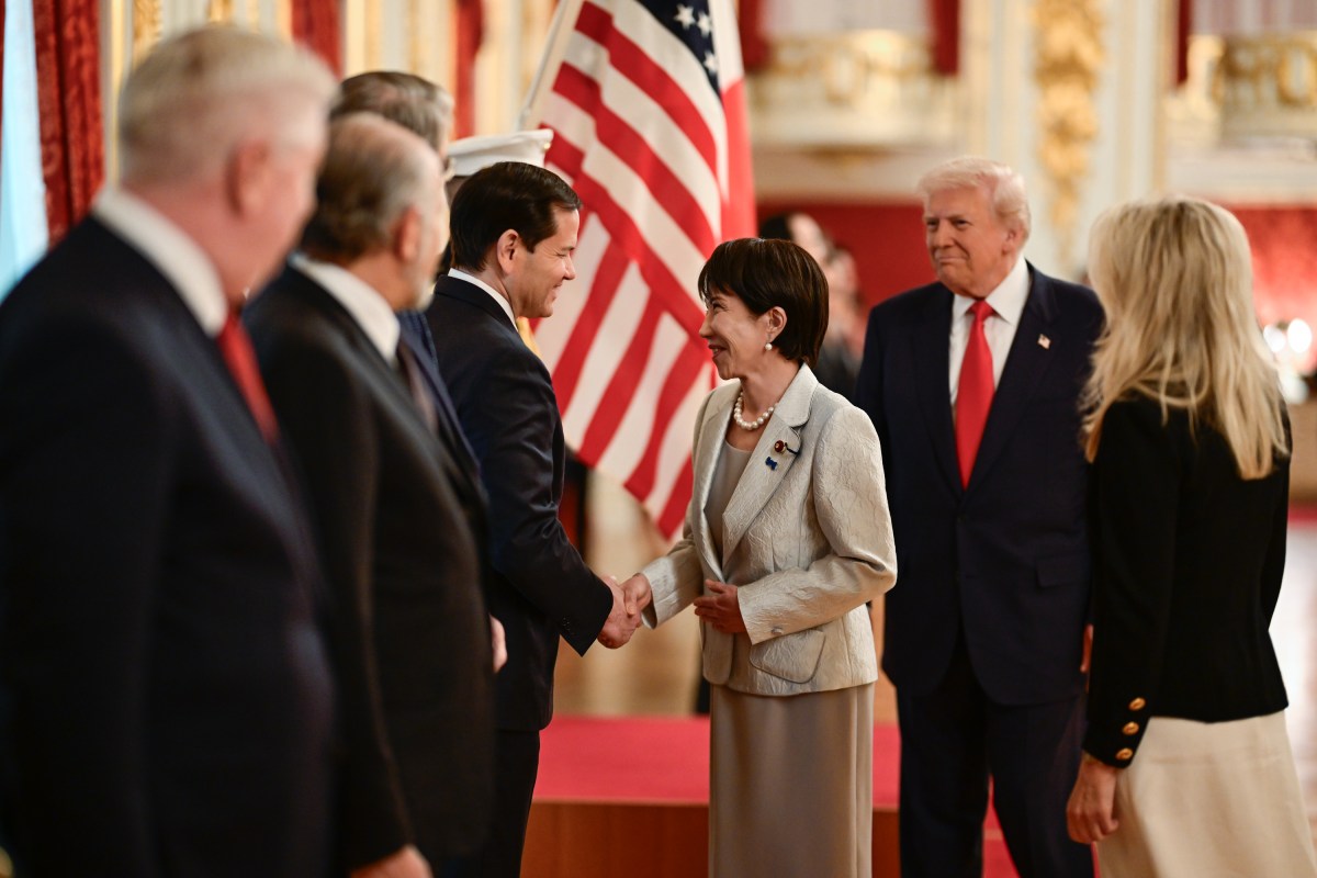 President Donald Trump participates in a welcome ceremony with Japanese Prime Minister Sanae Takaichi at Akasaka Palace, Tuesday, October 28, 2025, in Tokyo, Japan. (Official White House Photo by Daniel Torok)
