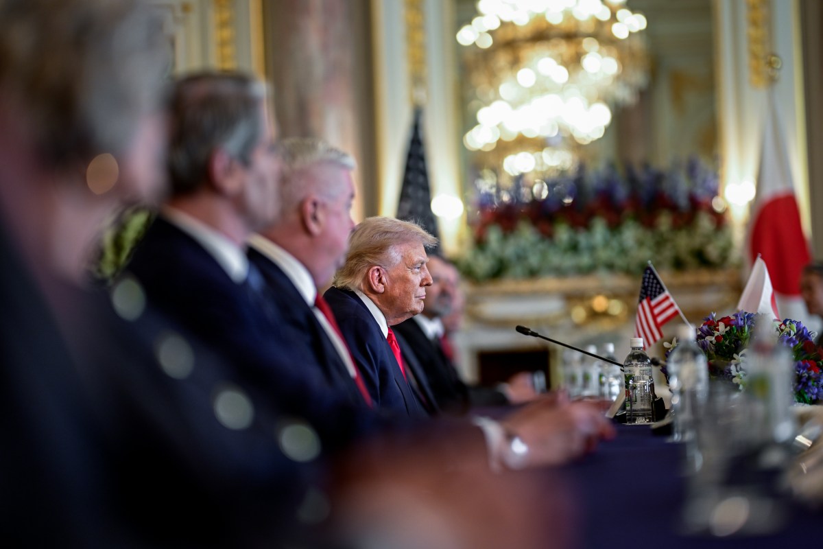 President Donald Trump participates in a bilateral meeting with Japanese Prime Minister Sanae Takaichi, Tuesday, October 28, 2025, at Akasaka Palace in Tokyo, Japan. (Official White House Photo by Daniel Torok)