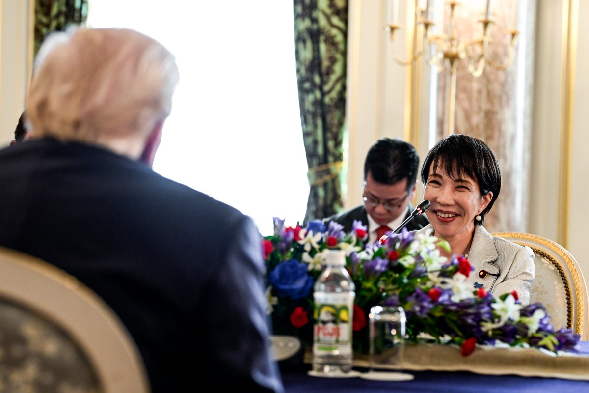 President Donald Trump participates in a bilateral meeting with Japanese Prime Minister Sanae Takaichi, Tuesday, October 28, 2025, at Akasaka Palace in Tokyo, Japan. (Official White House Photo by Daniel Torok)