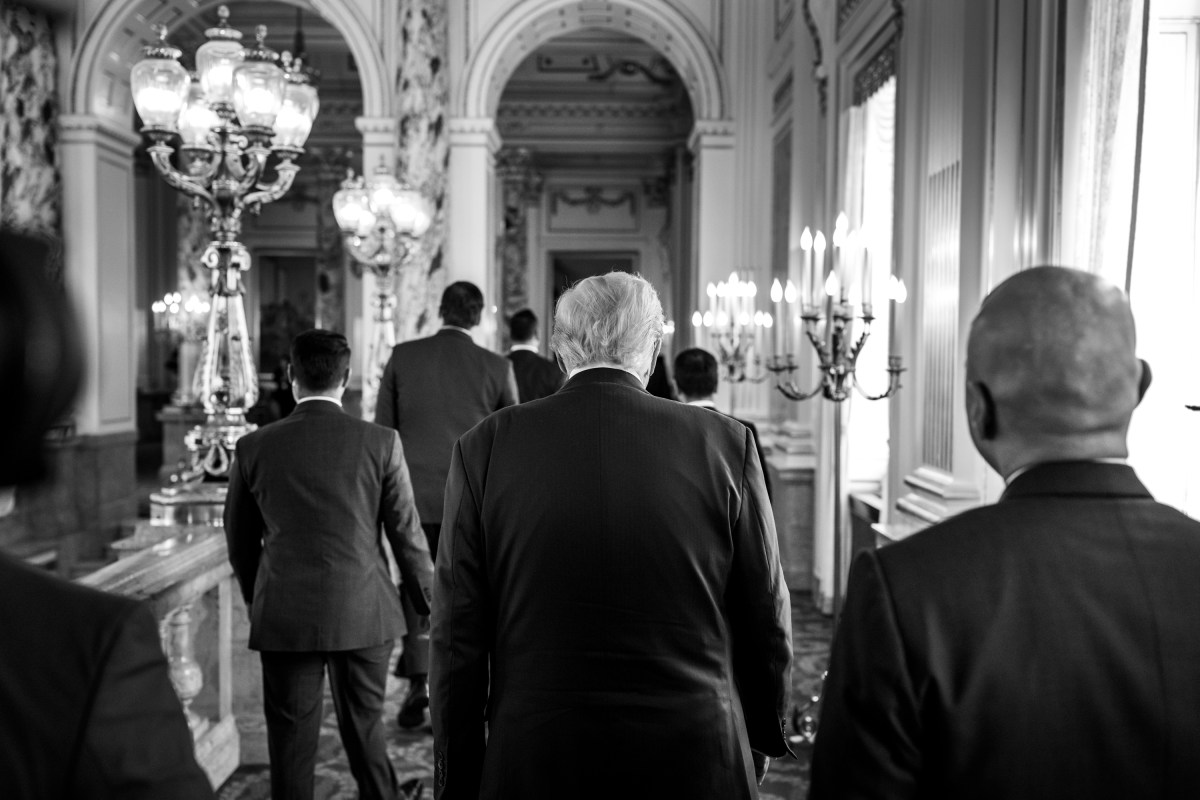 President Donald Trump exchanges gifts with Japanese Prime Minister Sanae Takaichi, Tuesday, October 28, 2025, at Akasaka Palace in Tokyo, Japan. (Official White House Photo by Daniel Torok)